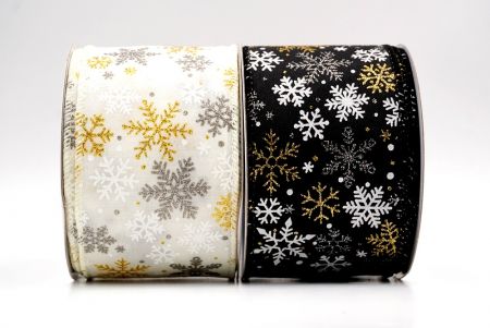 Havas Csillogó Hópehely Drótos Szalag_KF9391.KF9392.KF9393.KF9394.KF9395.KF9396.KF9397